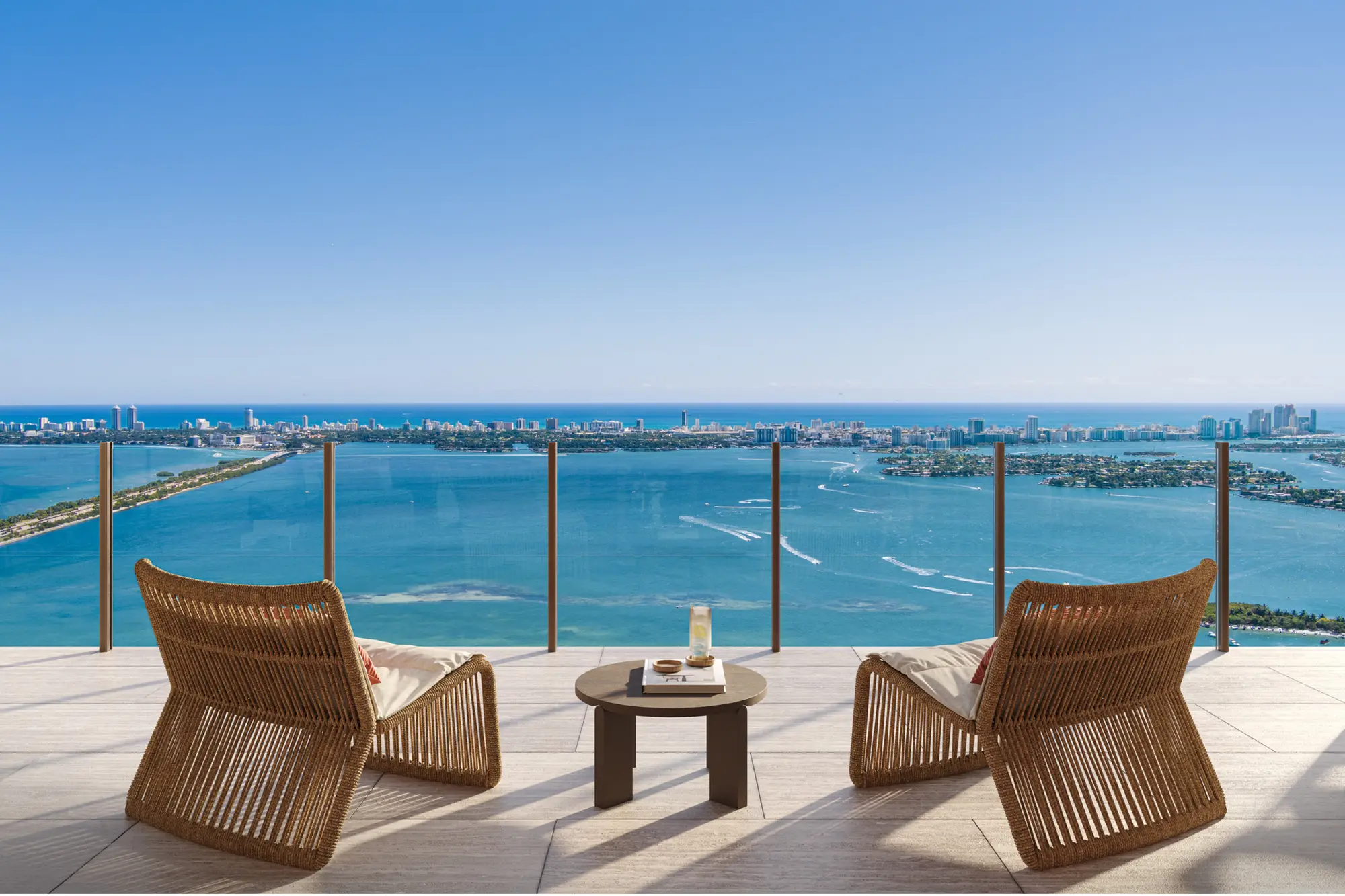 Miami luxury waterfront skyline