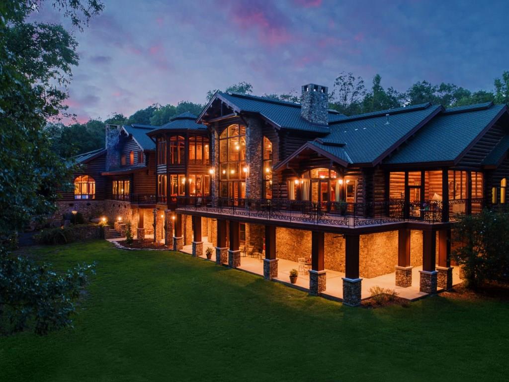 The Most Breathtaking Alpine Log Home In The South